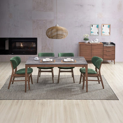 ACME Furniture - Bevis Side Chair (Set of 2) - Green & Walnut - DN02314 view 10