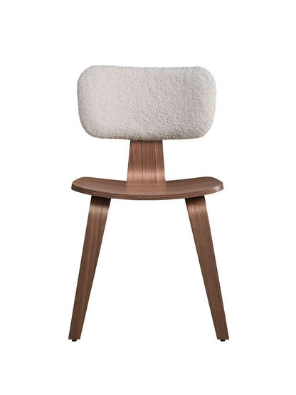 ACME Furniture - Casson Side Chair (Set of 2) - White Boucle & Walnut - DN02311 view 2