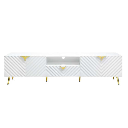 ACME Furniture - Gaines TV Stand - White High Gloss - LV01138 veiw 3