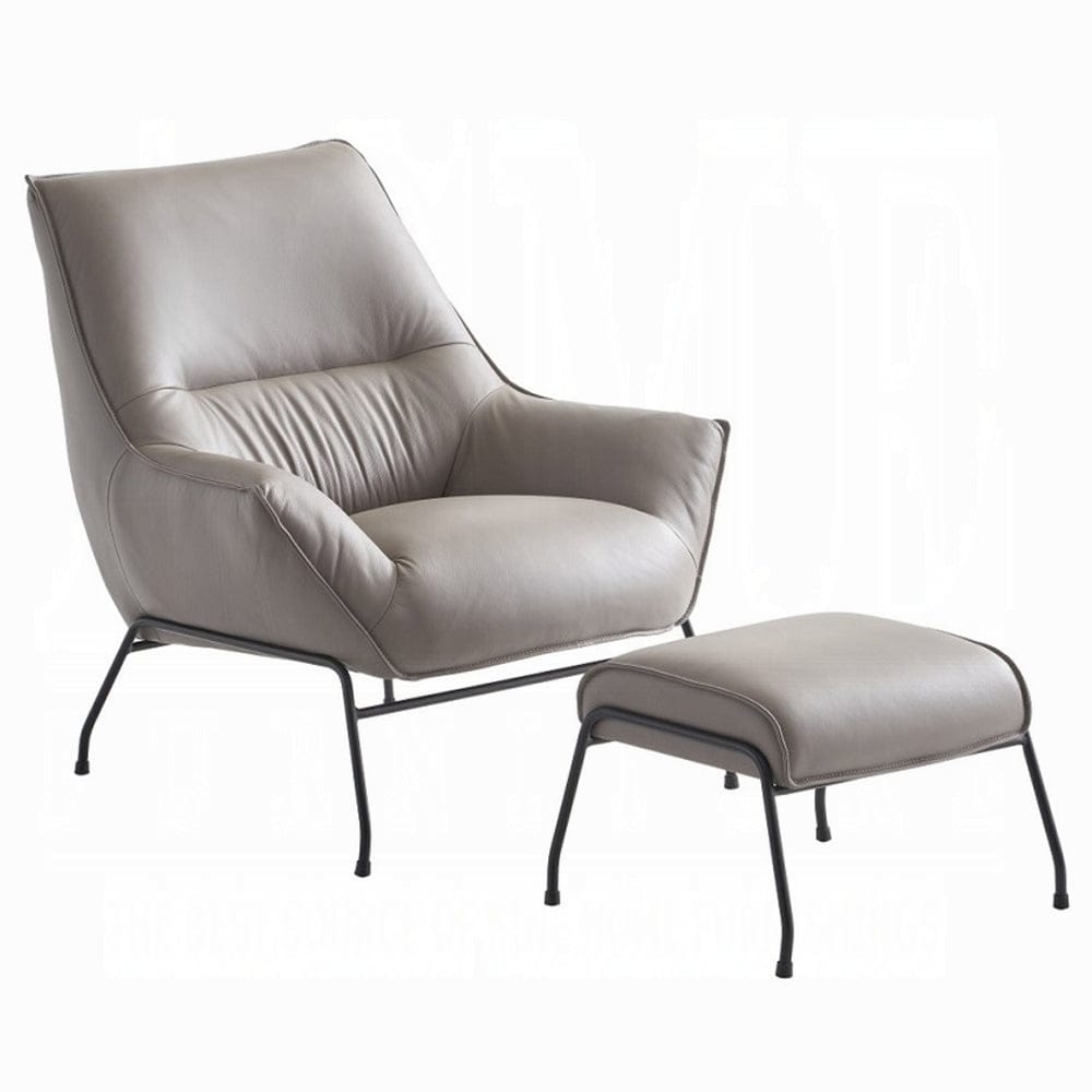 ACME Furniture - Jabel Accent Chair - Khaki Top Grain Leather - AC02385 view 1