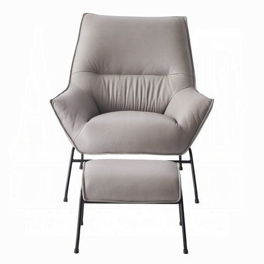 ACME Furniture - Jabel Accent Chair - Khaki Top Grain Leather - AC02385 view 2