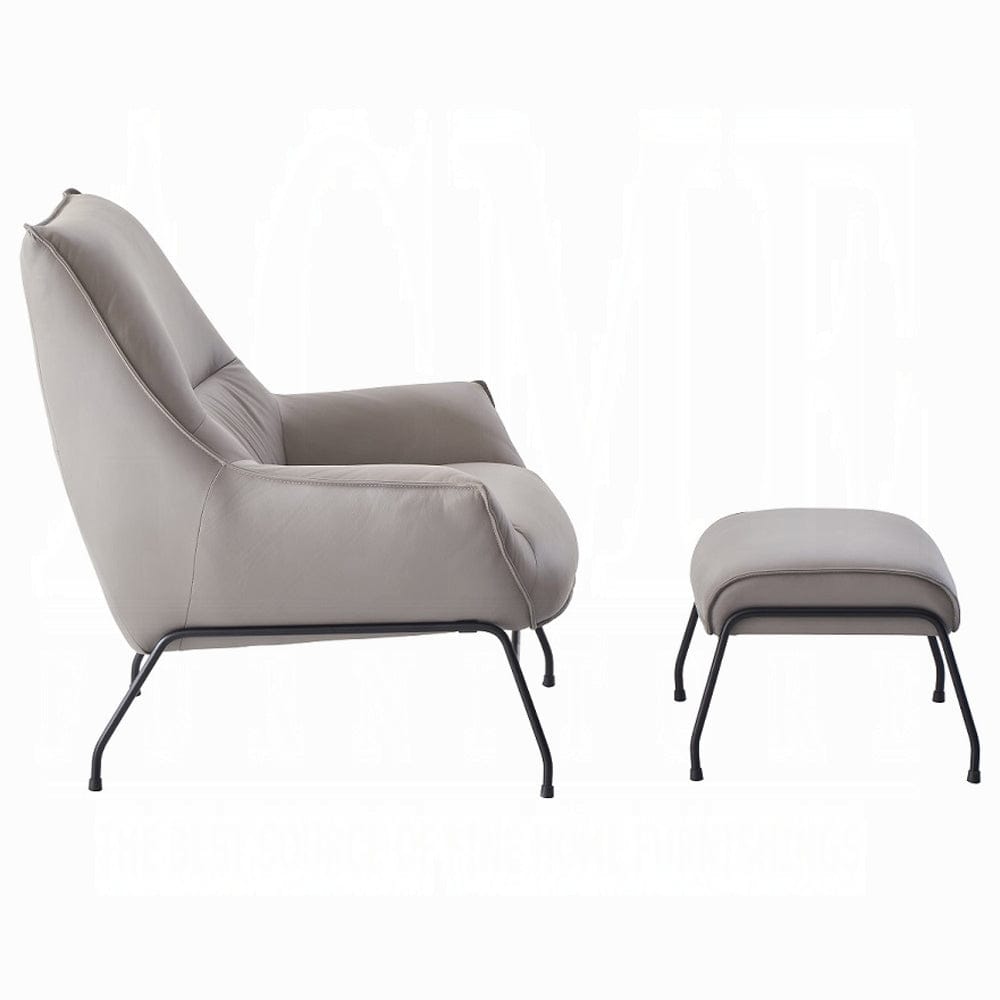 ACME Furniture - Jabel Accent Chair - Khaki Top Grain Leather - AC02385 view 3