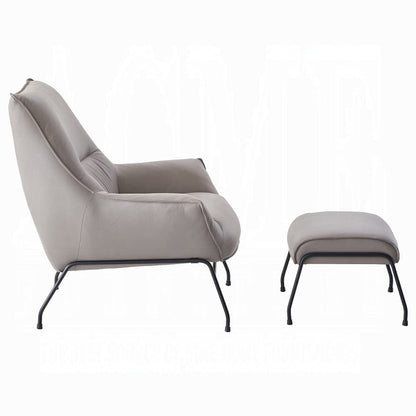 ACME Furniture - Jabel Accent Chair - Khaki Top Grain Leather - AC02385 view 3