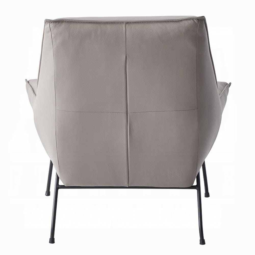 ACME Furniture - Jabel Accent Chair - Khaki Top Grain Leather - AC02385 view 4