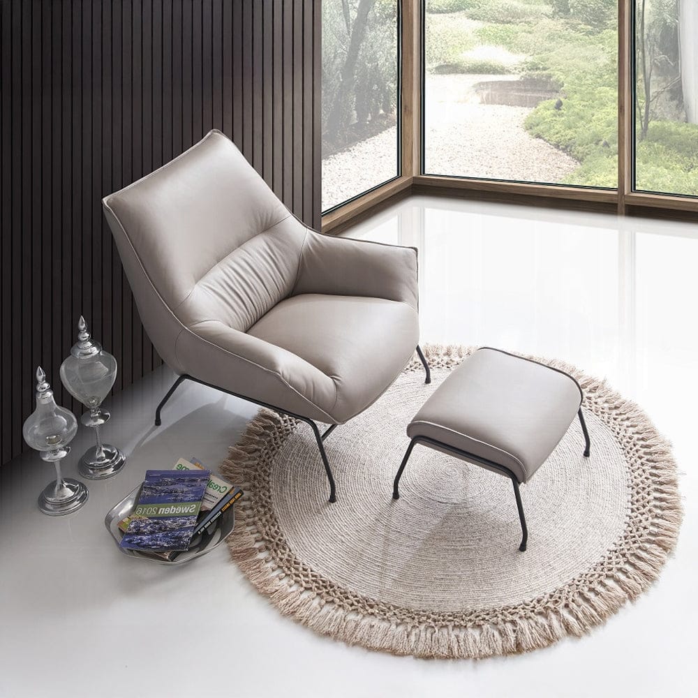 ACME Furniture - Jabel Accent Chair - Khaki Top Grain Leather - AC02385 view 7