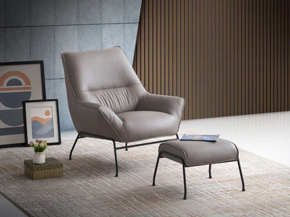 ACME Furniture - Jabel Accent Chair - Khaki Top Grain Leather - AC02385 view 9