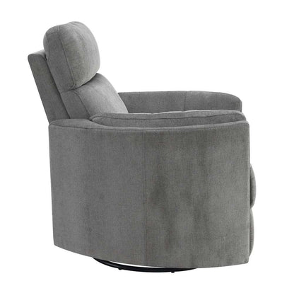 ACME Furniture - Sagen Glider Recliner w/Swivel - Charcoal Chenille - LV01879 veiw 4