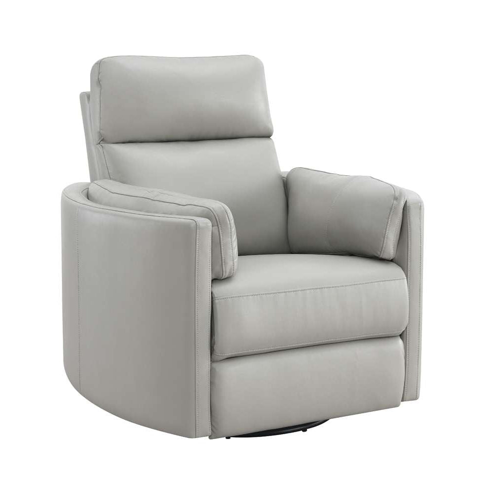 ACME Furniture - Sagen Glider Recliner w/Swivel - Gray Leather Aire - LV01880 veiw 2