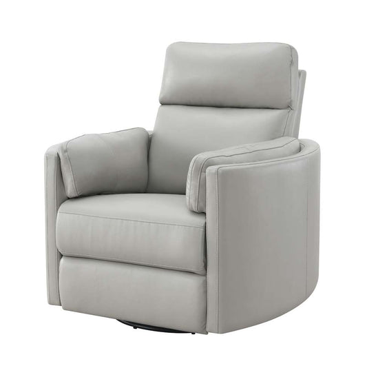 ACME Furniture - Sagen Glider Recliner w/Swivel - Gray Leather Aire - LV01880 veiw 2