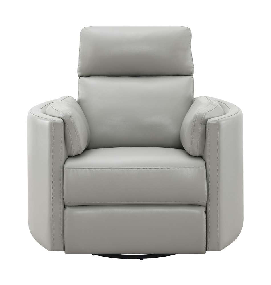 ACME Furniture - Sagen Glider Recliner w/Swivel - Gray Leather Aire - LV01880 veiw 3