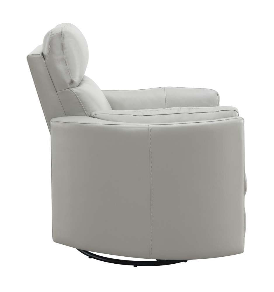 ACME Furniture - Sagen Glider Recliner w/Swivel - Gray Leather Aire - LV01880 veiw 4