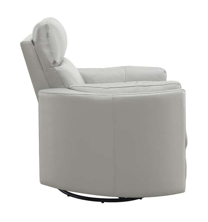ACME Furniture - Sagen Glider Recliner w/Swivel - Gray Leather Aire - LV01880 veiw 4