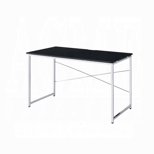ACME Furniture - Tennos Vanity Desk - Black & Chrome - AC00904 view 1