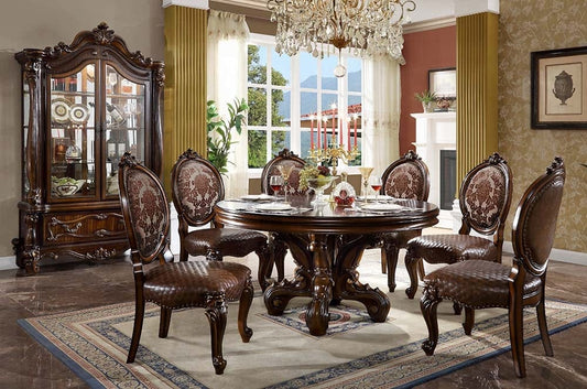 ACME Furniture - Versailles Round Dining Table - Cherry - DN01391 view 2