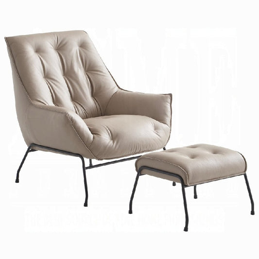 ACME Furniture - Zusa Accent Chair - Khaki Top Grain Leather - AC02381 view 1