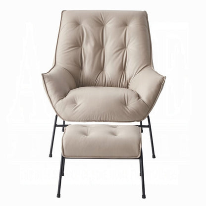 ACME Furniture - Zusa Accent Chair - Khaki Top Grain Leather - AC02381 view 2