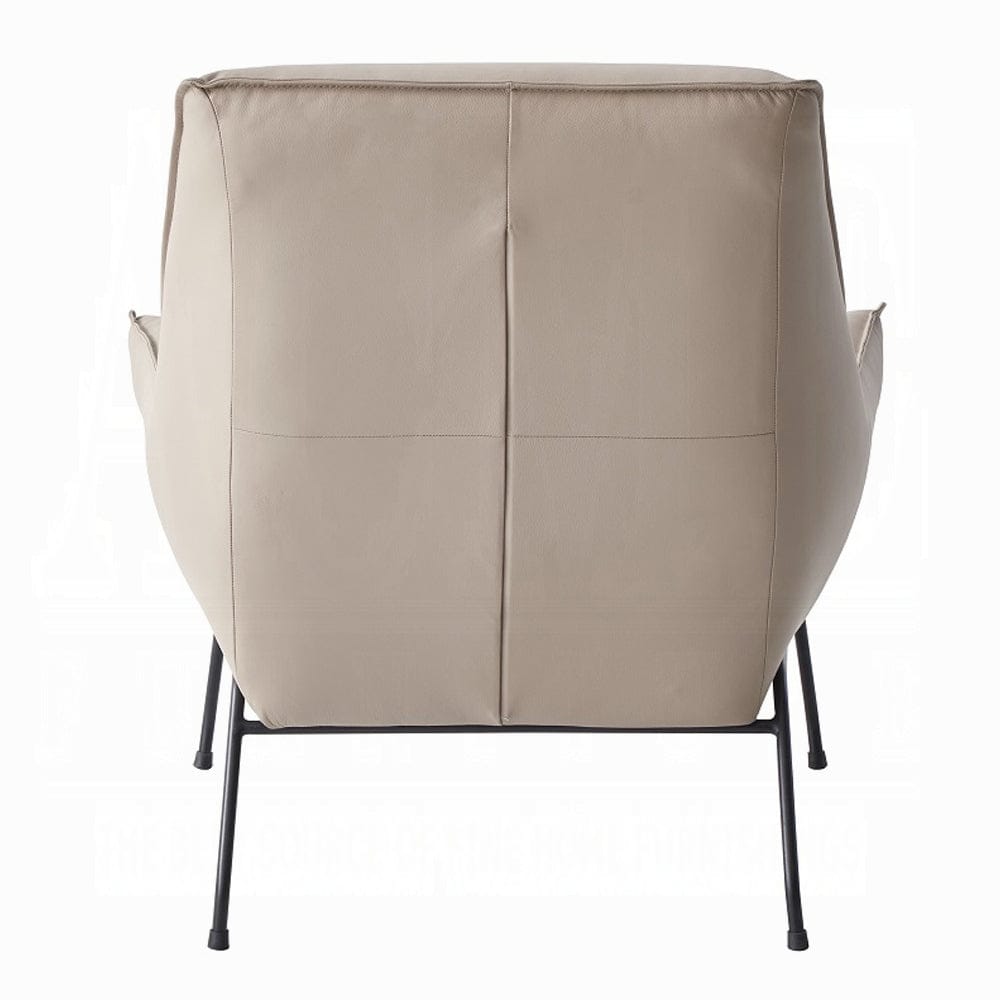 ACME Furniture - Zusa Accent Chair - Khaki Top Grain Leather - AC02381 view 4