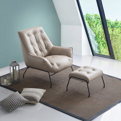 ACME Furniture - Zusa Accent Chair - Khaki Top Grain Leather - AC02381 view 5