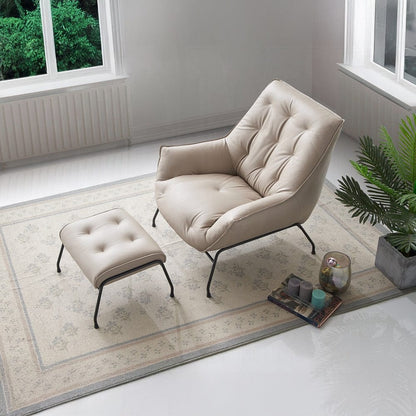 ACME Furniture - Zusa Accent Chair - Khaki Top Grain Leather - AC02381 view 6