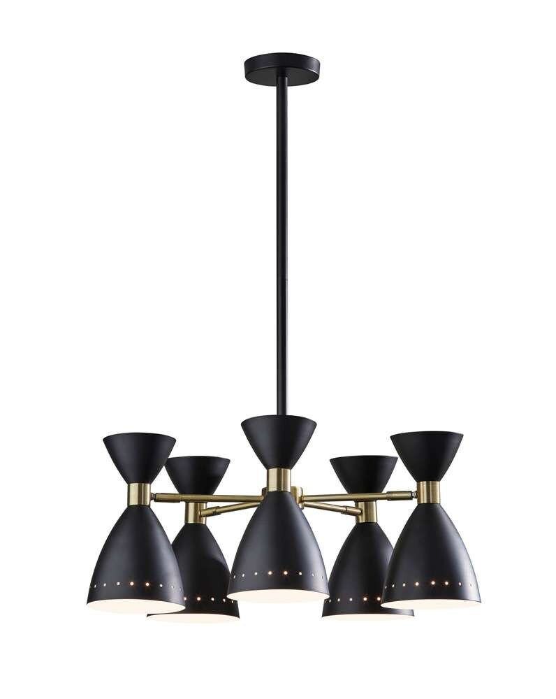 Adesso Home - Oscar 5-Head Chandelier - 4280-01 veiw 1