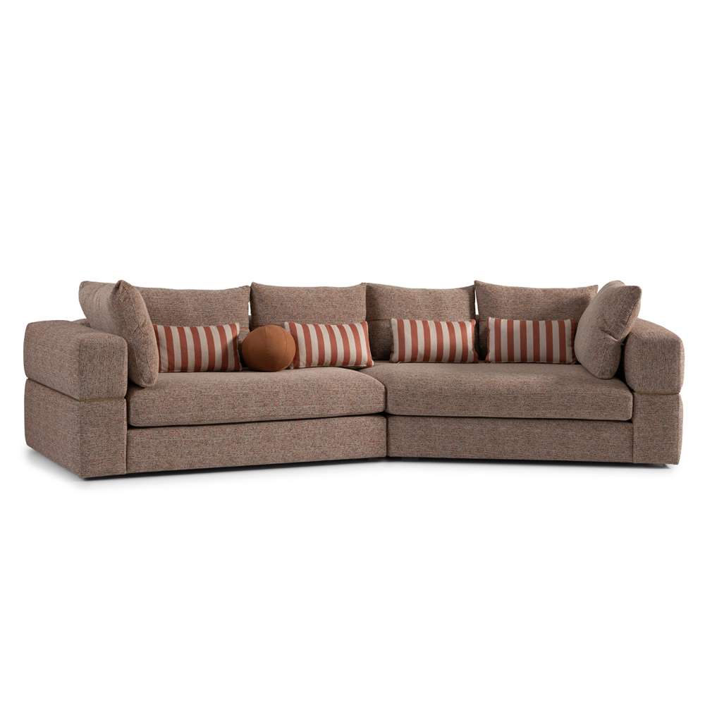 AICO by Michael Amini - Amora 2-Piece Sofa - Bonfire/Eggshell Walnut - LFR-AMRA816-FIR-223 veiw 1