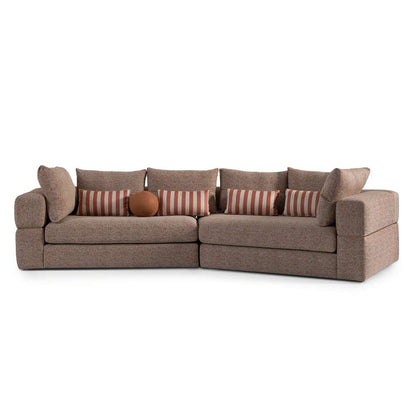 AICO by Michael Amini - Amora 2-Piece Sofa - Bonfire/Eggshell Walnut - LFR-AMRA816-FIR-223 veiw 2