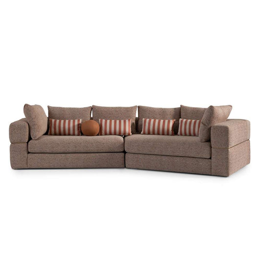 AICO by Michael Amini - Amora 2-Piece Sofa - Bonfire/Eggshell Walnut - LFR-AMRA816-FIR-223 veiw 2