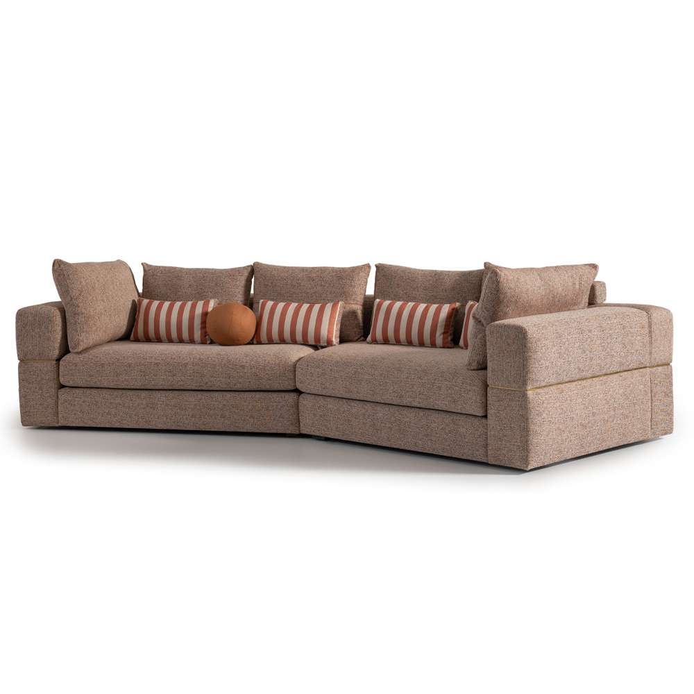 AICO by Michael Amini - Amora 2-Piece Sofa - Bonfire/Eggshell Walnut - LFR-AMRA816-FIR-223 veiw 3