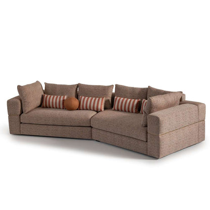 AICO by Michael Amini - Amora 2-Piece Sofa - Bonfire/Eggshell Walnut - LFR-AMRA816-FIR-223 veiw 5