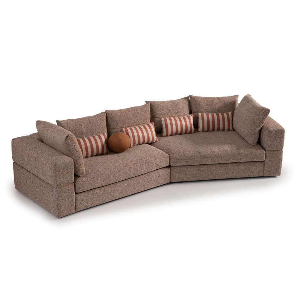 AICO by Michael Amini - Amora 2-Piece Sofa - Bonfire/Eggshell Walnut - LFR-AMRA816-FIR-223 veiw 6