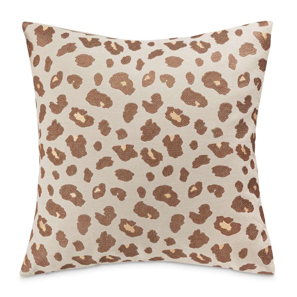 AICO by Michael Amini - Explorer Juno 22in Square Throw Pillow - Mushroom - BCS-DP22-JUNO-MSH veiw 1