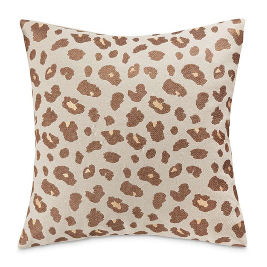 AICO by Michael Amini - Explorer Juno 22in Square Throw Pillow - Mushroom - BCS-DP22-JUNO-MSH veiw 1