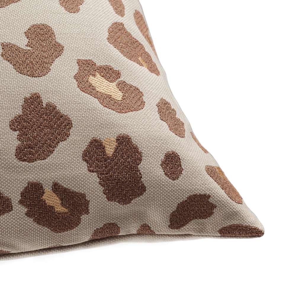 AICO by Michael Amini - Explorer Juno 22in Square Throw Pillow - Mushroom - BCS-DP22-JUNO-MSH veiw 3