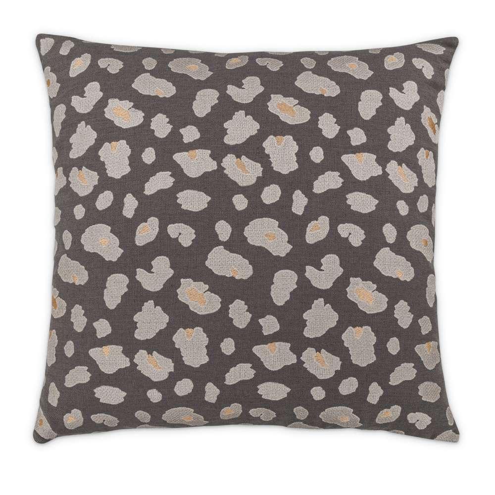 AICO by Michael Amini - Explorer Simba 22in Square Throw Pillow - Charcoal - BCS-DP22-SIMBA-CHR veiw 1