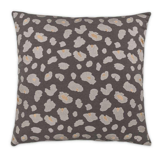 AICO by Michael Amini - Explorer Simba 22in Square Throw Pillow - Charcoal - BCS-DP22-SIMBA-CHR veiw 1