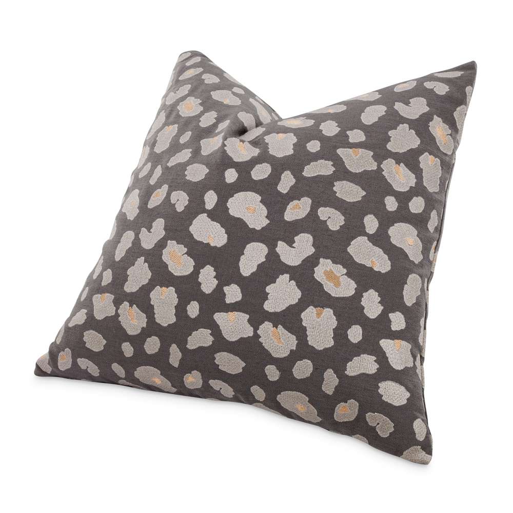 AICO by Michael Amini - Explorer Simba 22in Square Throw Pillow - Charcoal - BCS-DP22-SIMBA-CHR veiw 2