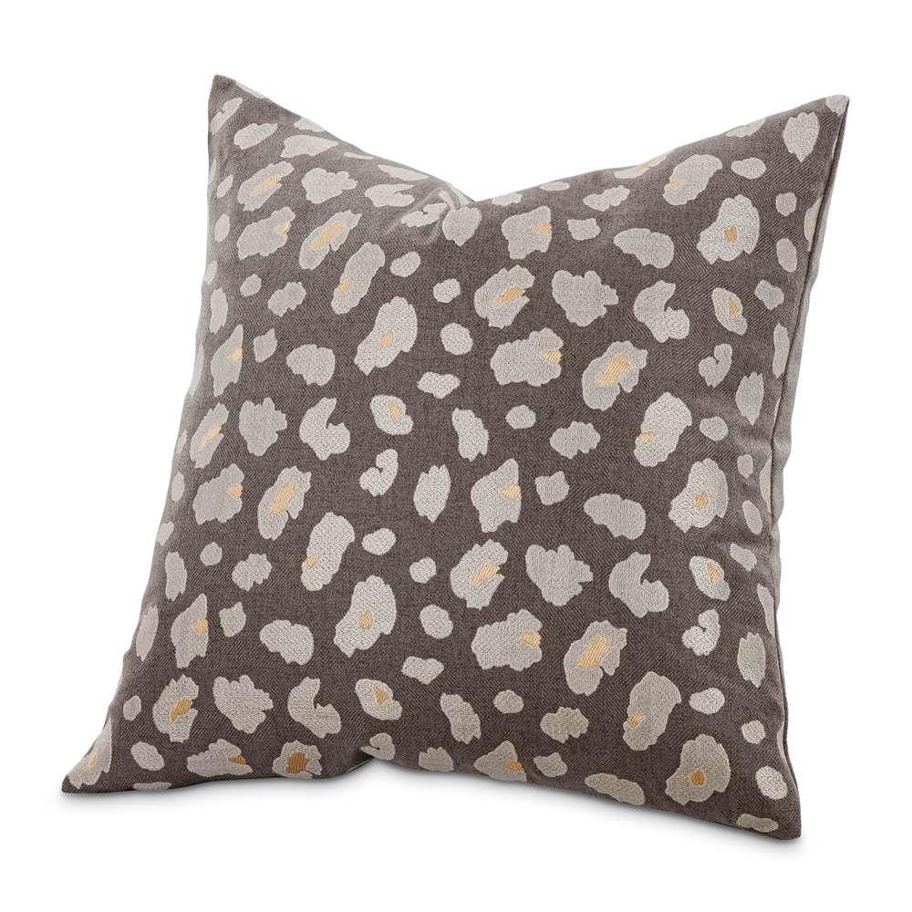 AICO by Michael Amini - Explorer Majestic 22in Square Throw Pillow - Iron - BCS-DP22-MJSTC-IRN veiw 3