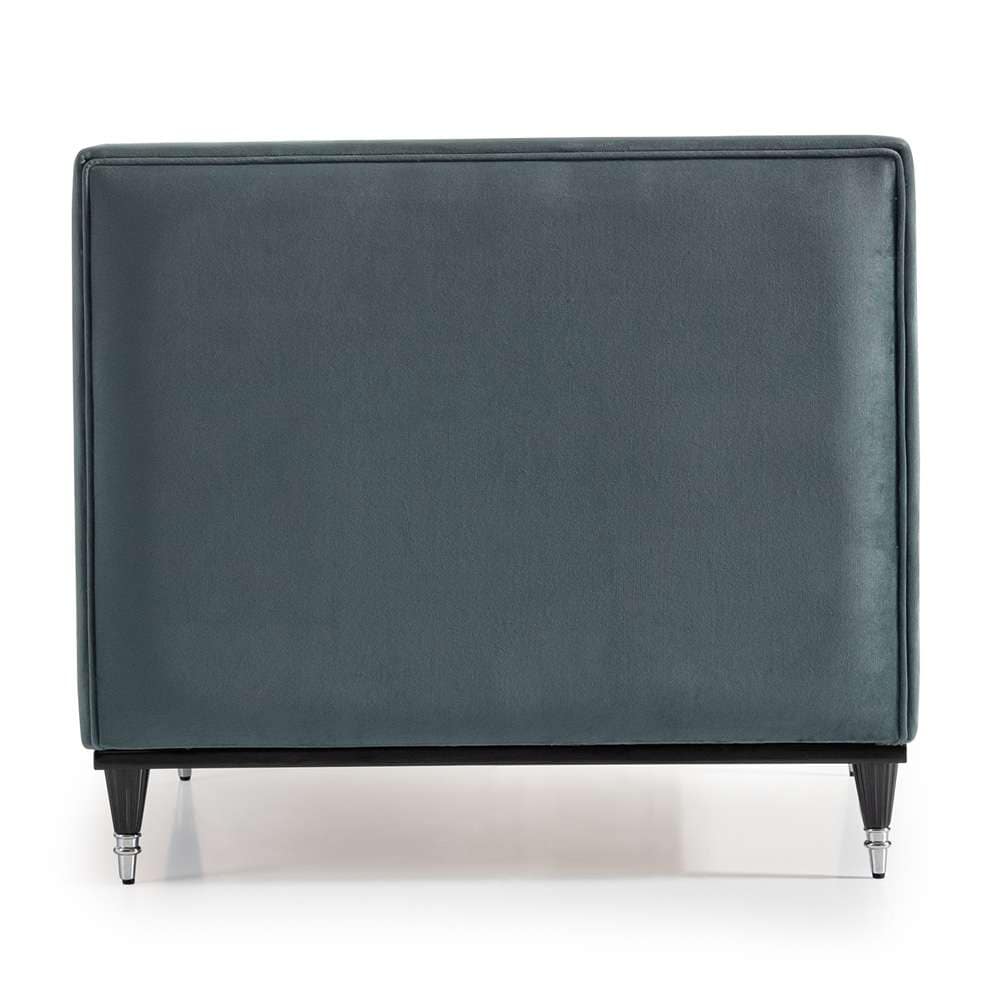 AICO by Michael Amini - La Francaise Armless Accent Chair - Azure/Black - LFR-FRSE830-AZR-805 veiw 5
