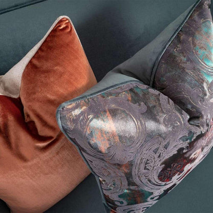 AICO by Michael Amini - La Francaise Mansion Sofa - Azure/Black - LFR-FRSE816-AZR-805 veiw 5