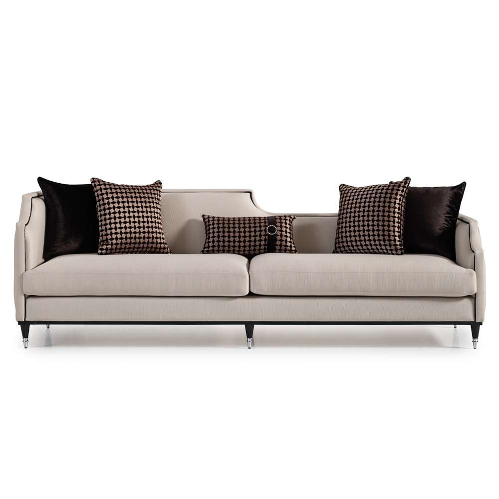 AICO by Michael Amini - La Francaise Mansion Sofa - Cafe au Lait/Black - LFR-FRSE816-CAF-805 veiw 1
