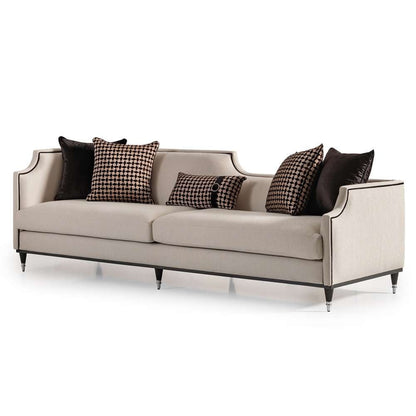 AICO by Michael Amini - La Francaise Mansion Sofa - Cafe au Lait/Black - LFR-FRSE816-CAF-805 veiw 2