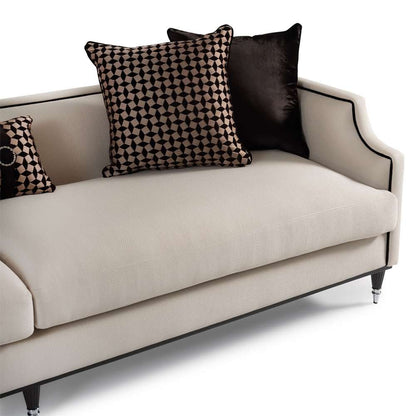 AICO by Michael Amini - La Francaise Mansion Sofa - Cafe au Lait/Black - LFR-FRSE816-CAF-805 veiw 4