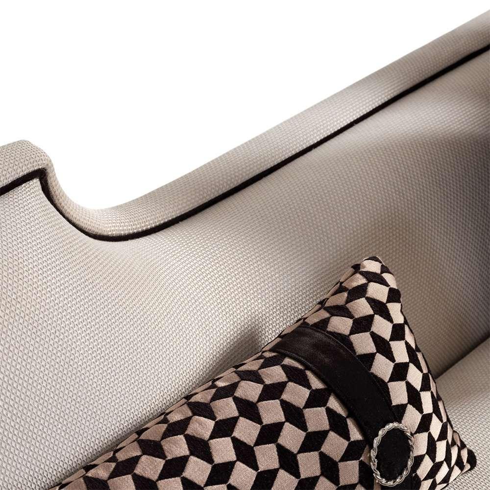 AICO by Michael Amini - La Francaise Mansion Sofa - Cafe au Lait/Black - LFR-FRSE816-CAF-805 veiw 6