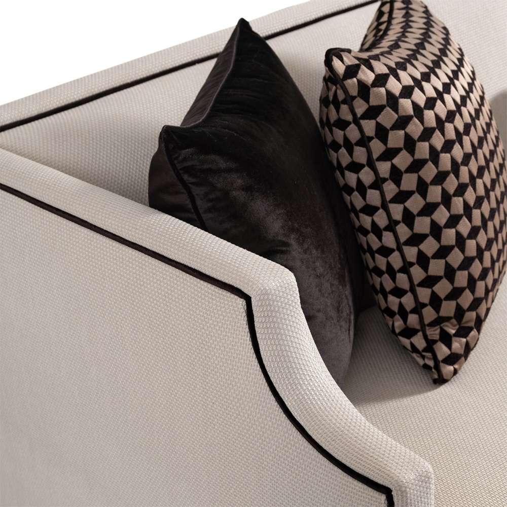 AICO by Michael Amini - La Francaise Mansion Sofa - Cafe au Lait/Black - LFR-FRSE816-CAF-805 veiw 7