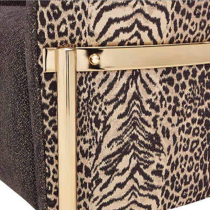 AICO by Michael Amini - Lisbon Accent Chair - Onyx/Gold - LFR-LSBN835-ONX-806 veiw 7