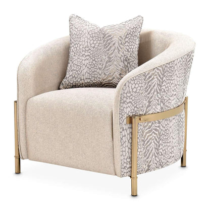 AICO by Michael Amini - Lisbon Accent Chair - Opal/Gold - LFR-LSBN835-OPL-806 veiw 1