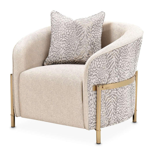 AICO by Michael Amini - Lisbon Accent Chair - Opal/Gold - LFR-LSBN835-OPL-806 veiw 1