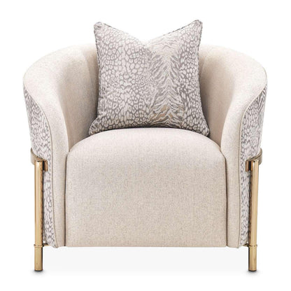 AICO by Michael Amini - Lisbon Accent Chair - Opal/Gold - LFR-LSBN835-OPL-806 veiw 2