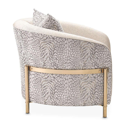 AICO by Michael Amini - Lisbon Accent Chair - Opal/Gold - LFR-LSBN835-OPL-806 veiw 3