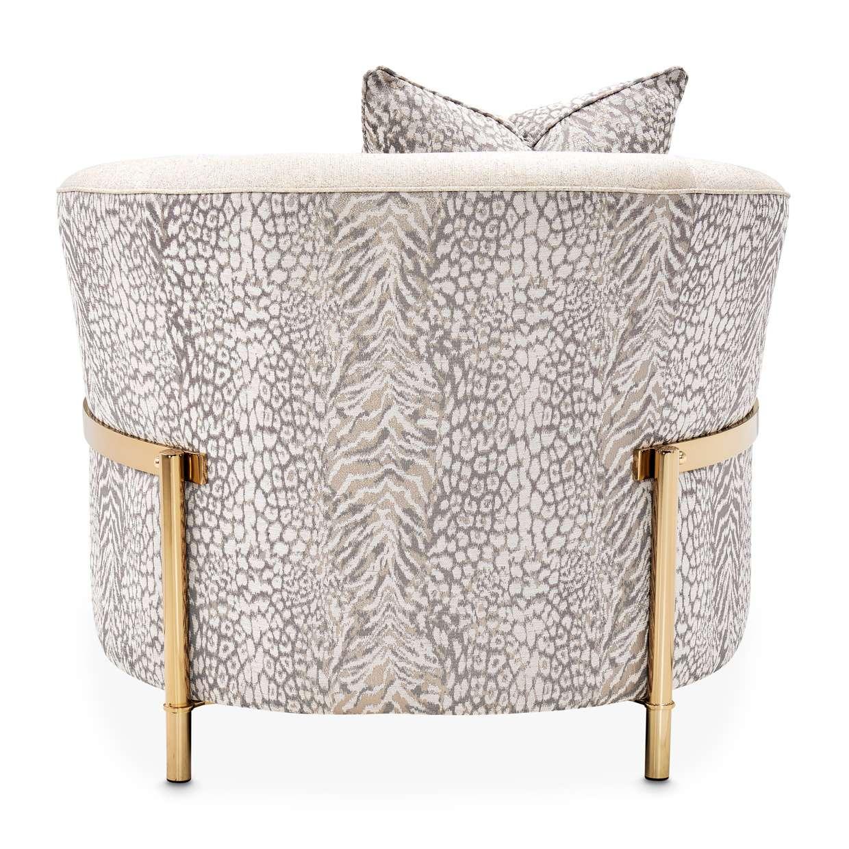 AICO by Michael Amini - Lisbon Accent Chair - Opal/Gold - LFR-LSBN835-OPL-806 veiw 4